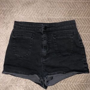 Urban outfitters black high waisted shorts
